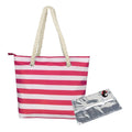 Insulated Wine Tote Bag | Nautical Stripe Dispenser Design