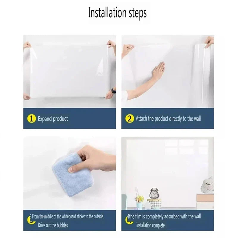Educational Wall Whiteboard | Self-Adhesive Electrostatic Surface