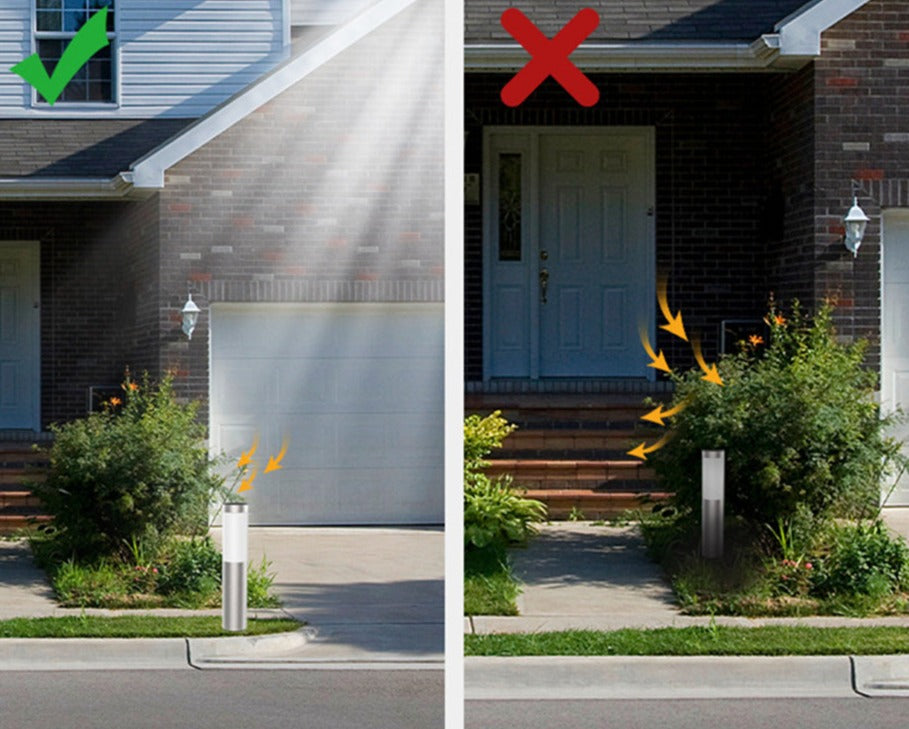Solar Garden Path Light | Minimalist Aluminum Design