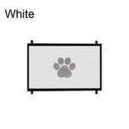 Retractable Pet Safety Gate | Mesh Barrier with Paw Print Design