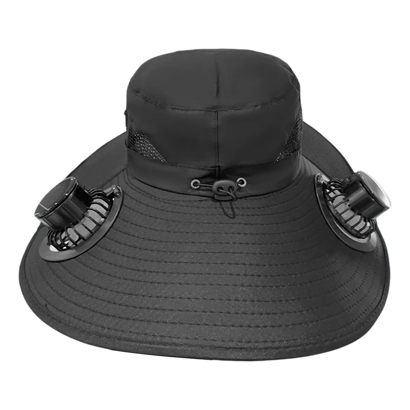 Solar Fan Sun Hat | Wide Brim Cooling Technology