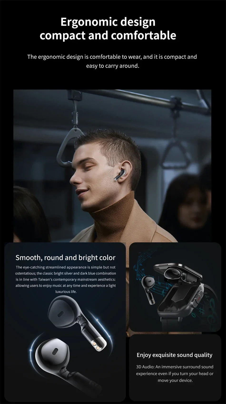 Smart Fitness Watch | 2-in-1 AMOLED With Wireless Earbuds