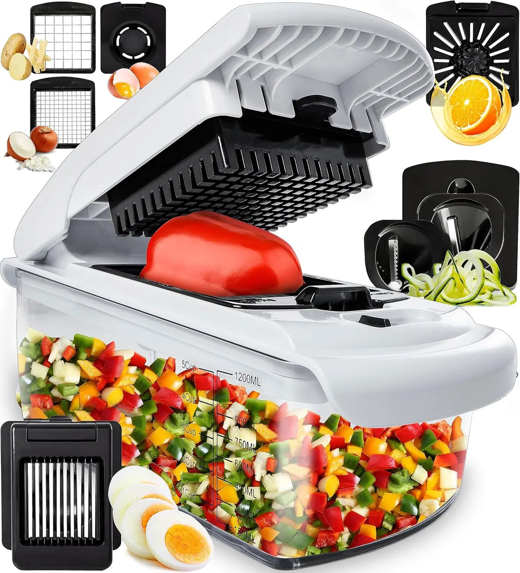 Multi-Function Vegetable Chopper | 6-in-1 Food Prep System