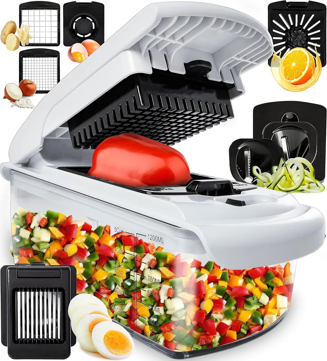 Multi-Function Vegetable Chopper | 6-in-1 Food Prep System