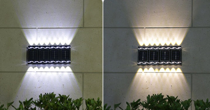 Modern Solar Wall Light | Smart LED Outdoor Lighting