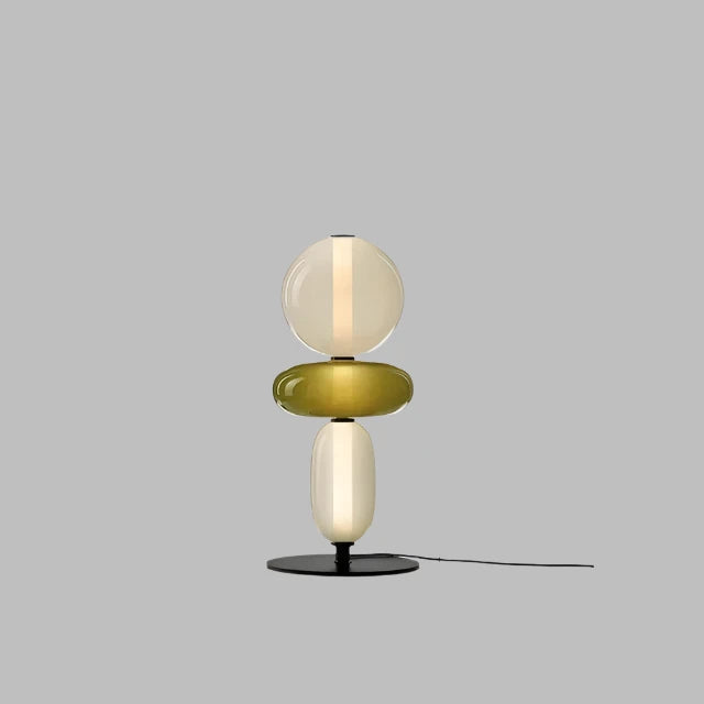 Modern Floor Lamp | Stacked Glass Spheres Design