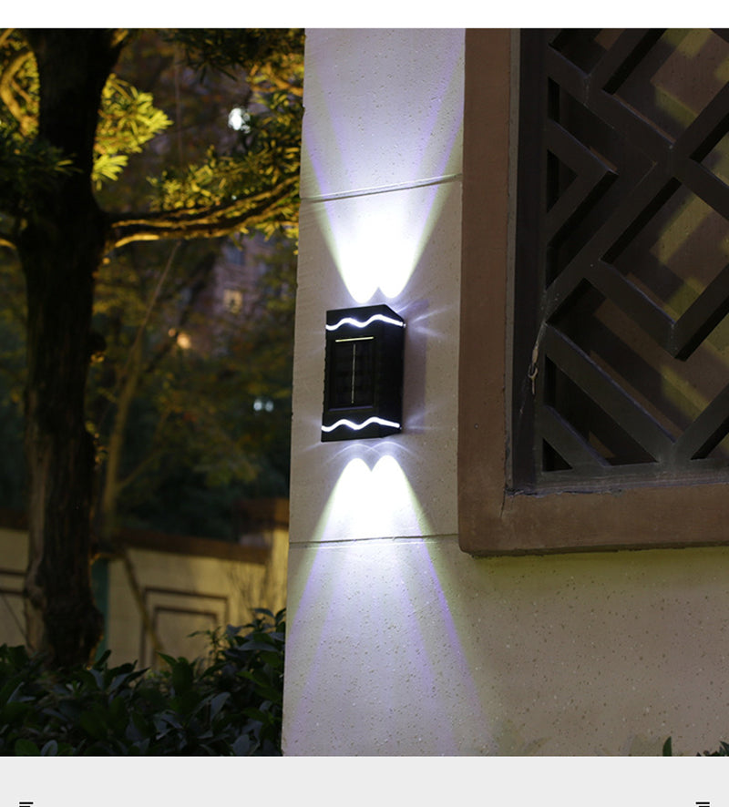 Modern Solar Wall Light | Smart LED Outdoor Lighting