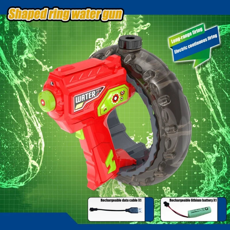 Kids Water Blaster Gun | LED Light-Up Wrist Ring Design