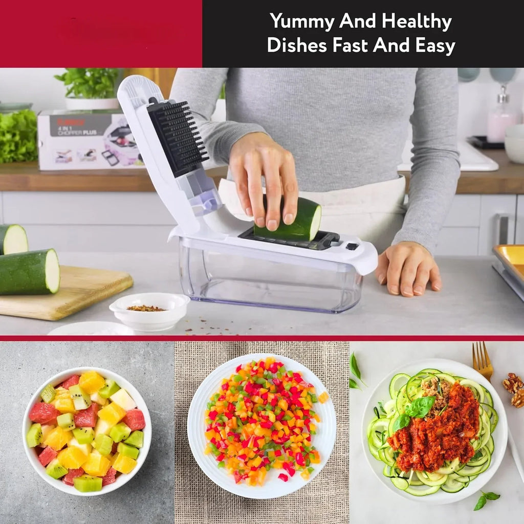Multi-Function Vegetable Chopper | 6-in-1 Food Prep System
