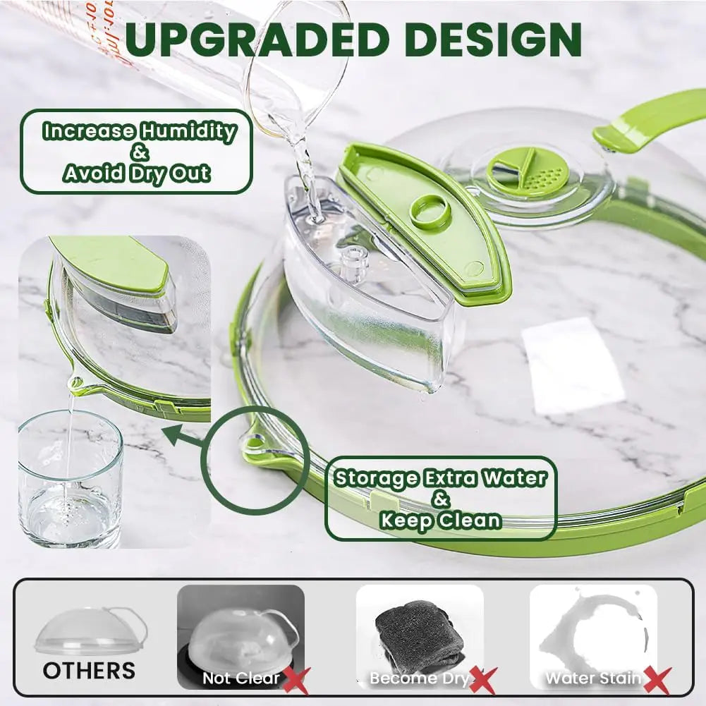 Microwave Food Cover | Steam Vent Splatter Guard With Handle