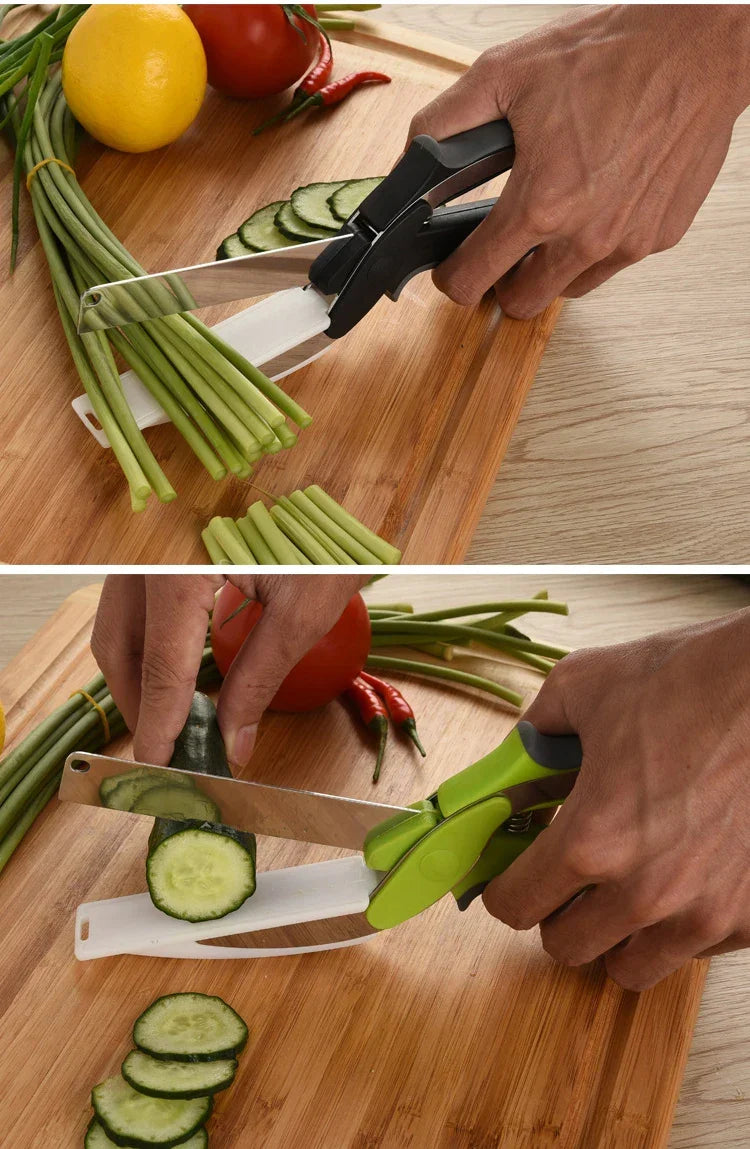 Smart Kitchen Scissors | 2-in-1 Cutting Board Design