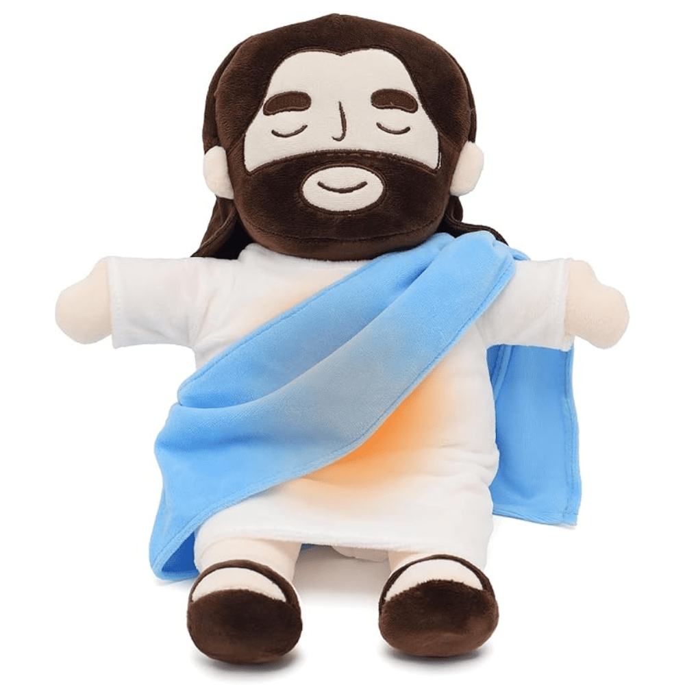 Jesus Plush Toy | Breathing Sleep Companion with LED Light