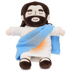 Jesus Plush Toy | Breathing Sleep Companion with LED Light