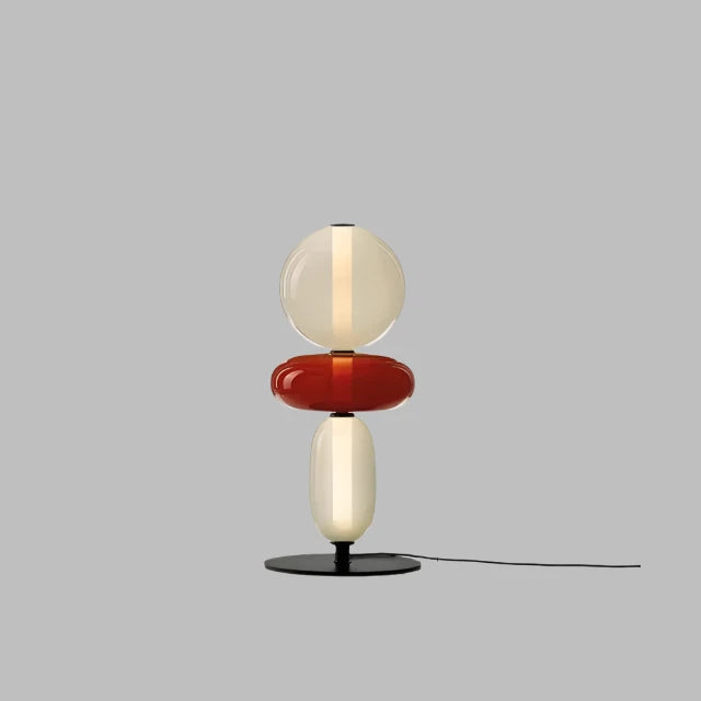 Modern Floor Lamp | Stacked Glass Spheres Design