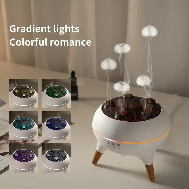 Smart Essential Oil Diffuser | Jellyfish Design With Remote Control