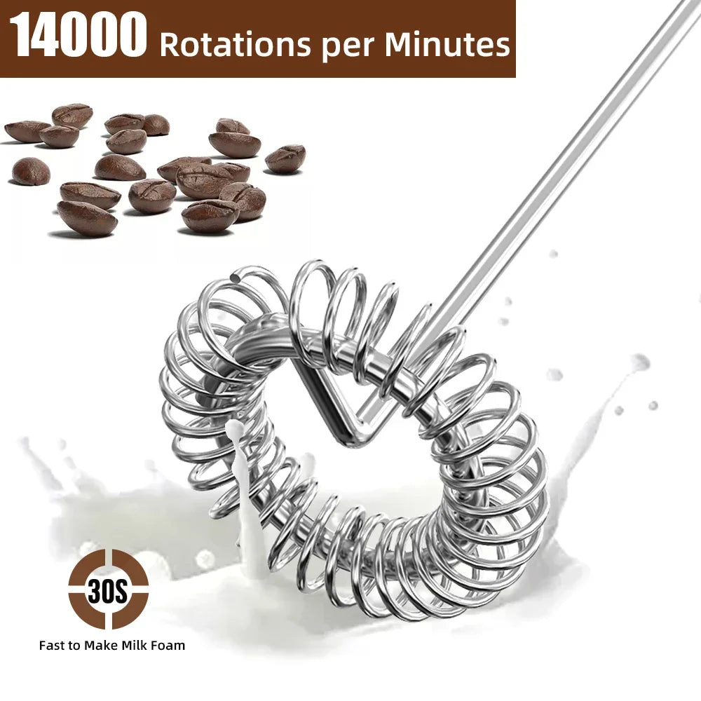 Electric Milk Frother | Professional Handheld Coffee Whisk