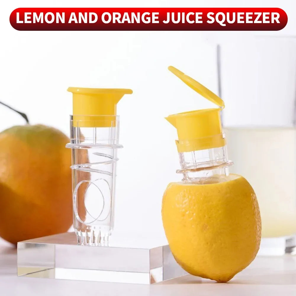 Manual Citrus Juicer | Handheld Lemon Orange Squeezer With Strainer