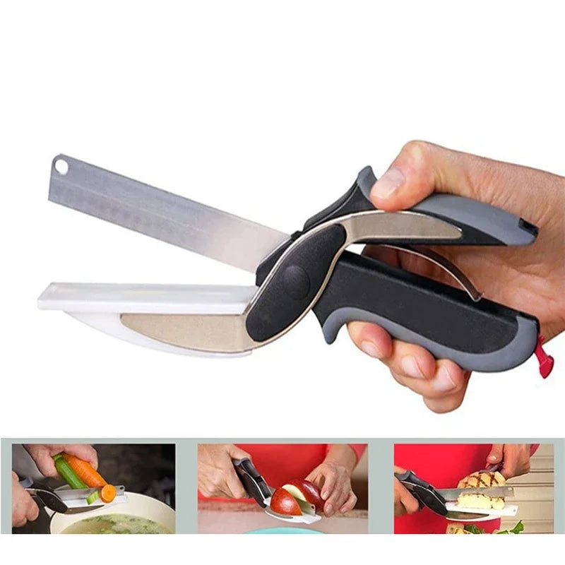 Smart Kitchen Scissors | 2-in-1 Cutting Board Design