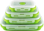 Collapsible Silicone Food Containers | Leak-Proof Storage Set