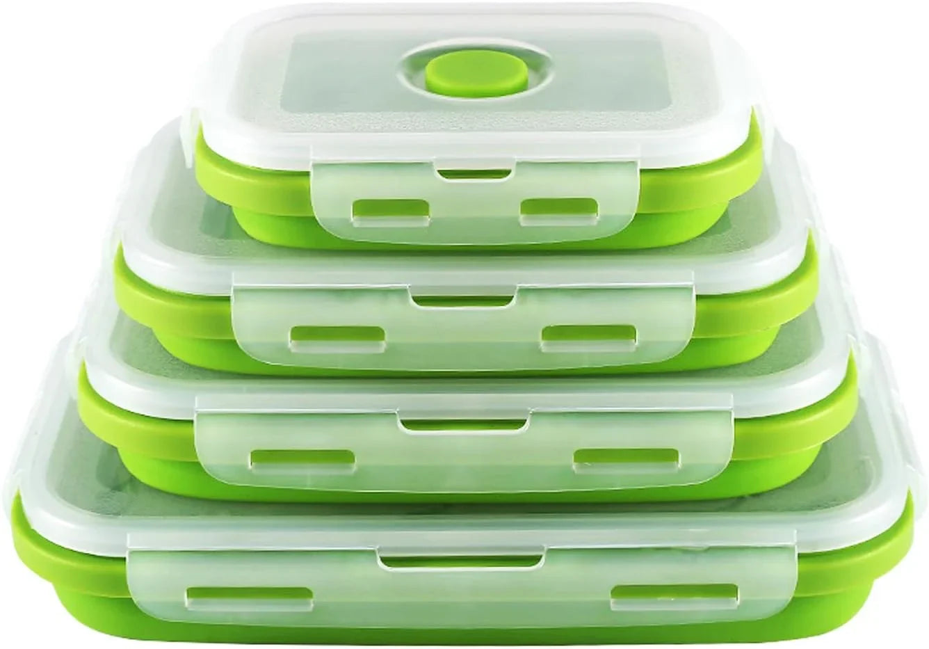 Collapsible Silicone Food Containers | Leak-Proof Storage Set