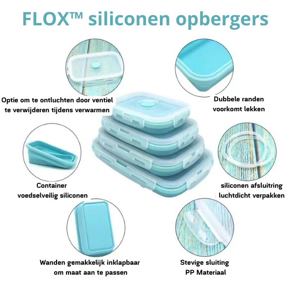 Collapsible Silicone Food Containers | Leak-Proof Storage Set