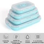 Collapsible Silicone Food Containers | Leak-Proof Storage Set