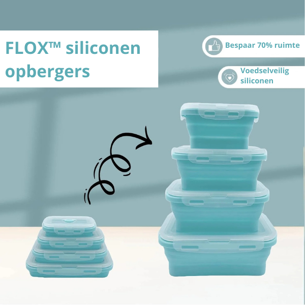 Collapsible Silicone Food Containers | Leak-Proof Storage Set