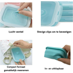 Collapsible Silicone Food Containers | Leak-Proof Storage Set