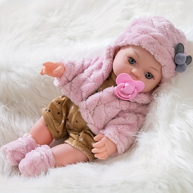 Realistic Baby Doll | Soft Silicone with Pink Plush Outfit