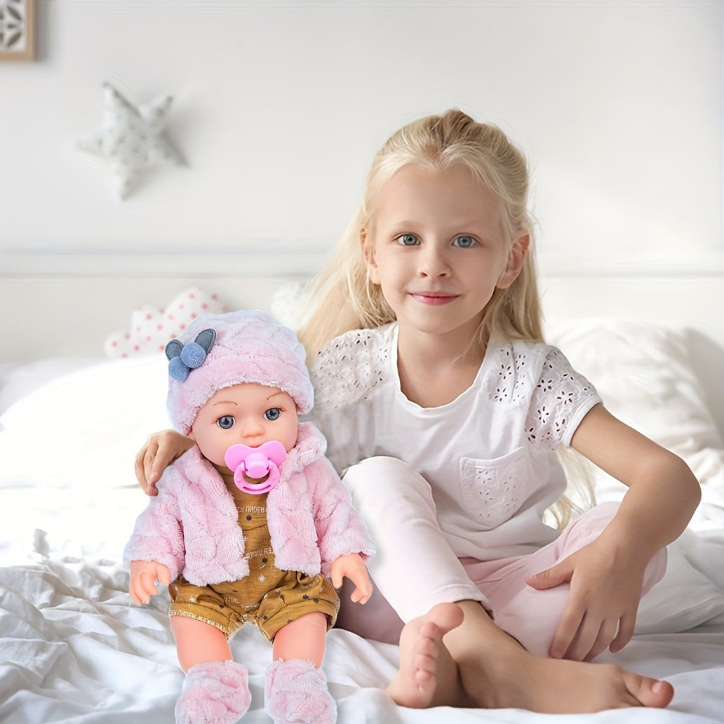 Realistic Baby Doll | Soft Silicone with Pink Plush Outfit