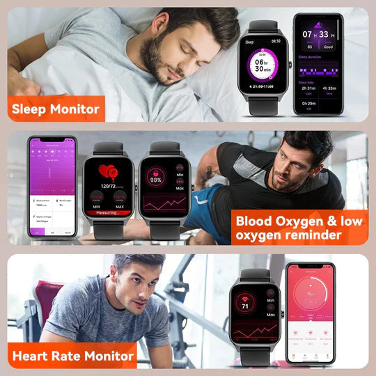 Smart Health Watch | Advanced Glucose & Heart Rate Monitor