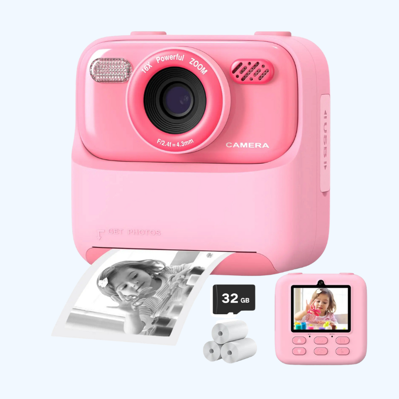 Kids Instant Camera | HD Selfie Digital Camera With Print Function