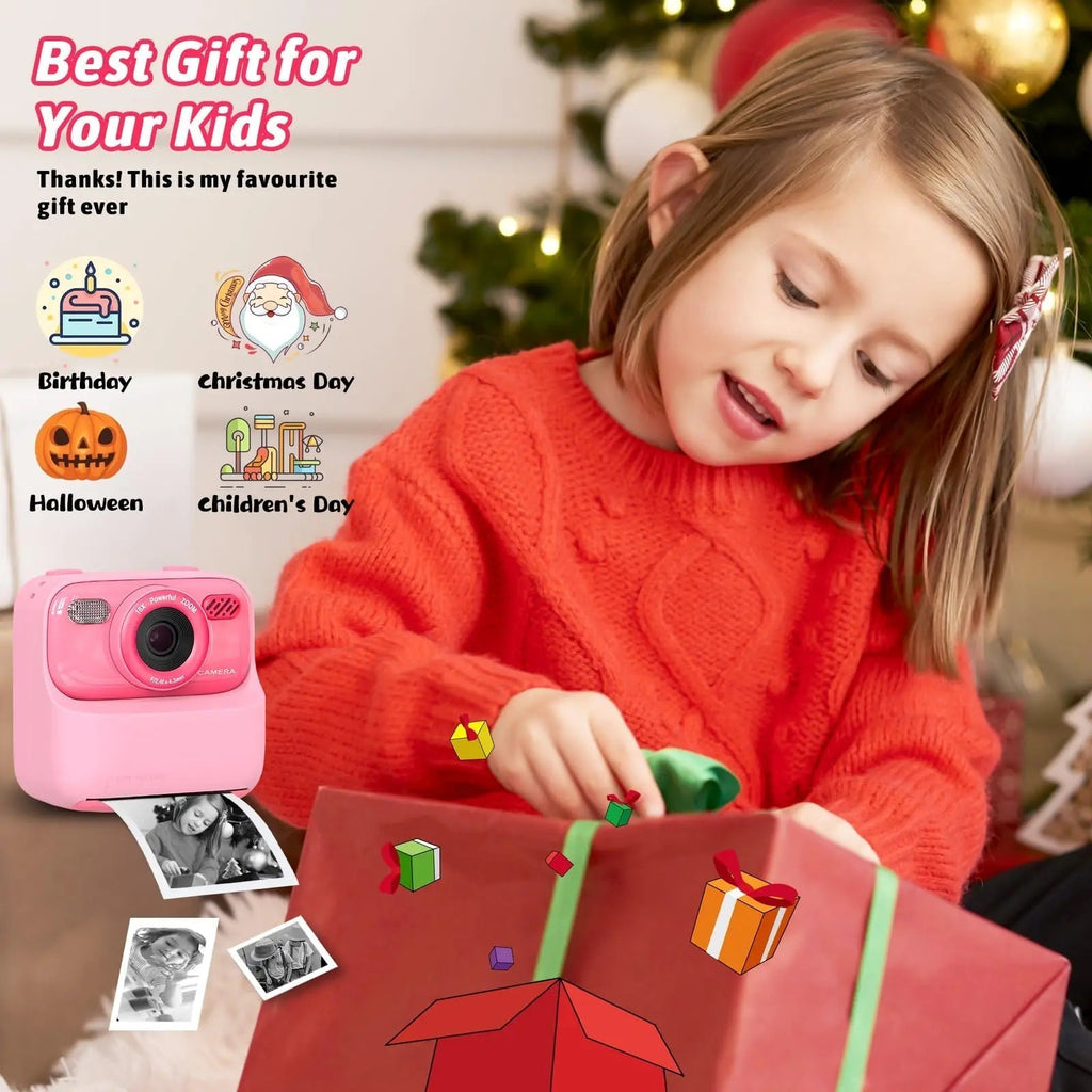 Kids Instant Camera | HD Selfie Digital Camera With Print Function