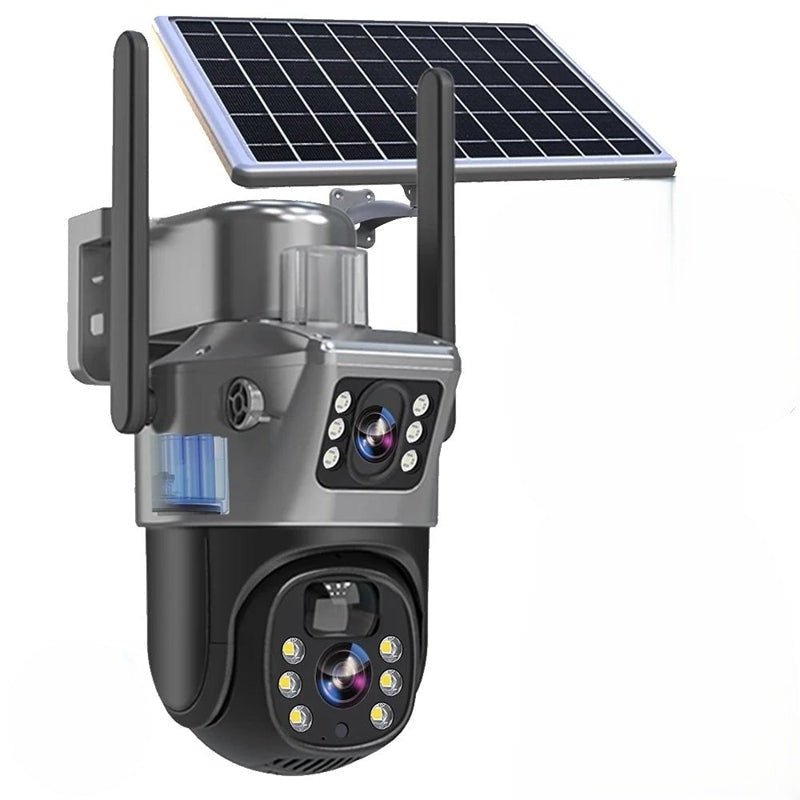 Solar Security Camera | 4K Wireless Surveillance with 360° Rotation