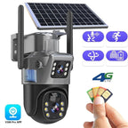 Solar Security Camera | 4K Wireless with Dual Lens and 360° Rotation