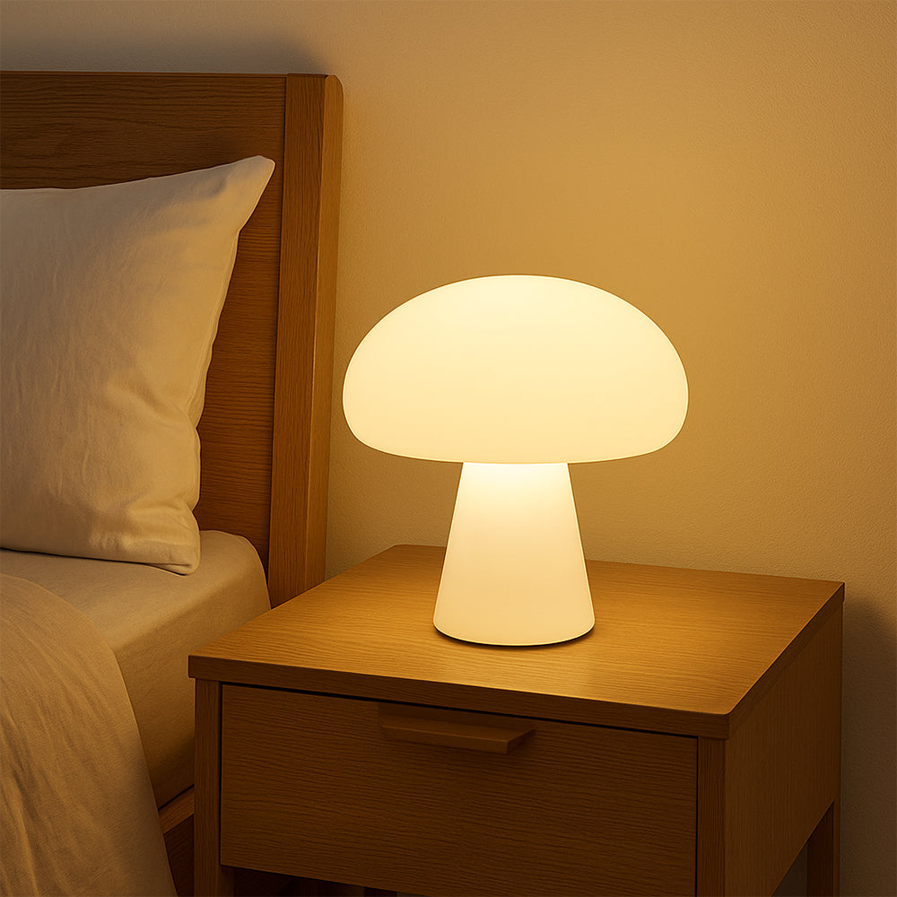 Modern Mushroom Table Lamp | Warm White LED Indoor Outdoor Light
