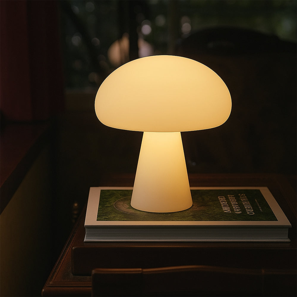 Modern Mushroom Table Lamp | Warm White LED Indoor Outdoor Light