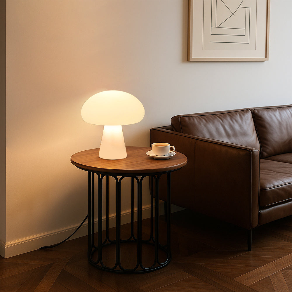 Modern Mushroom Table Lamp | Warm White LED Indoor Outdoor Light
