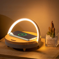 Modern Table Lamp | Wireless Charger and Bluetooth Speaker