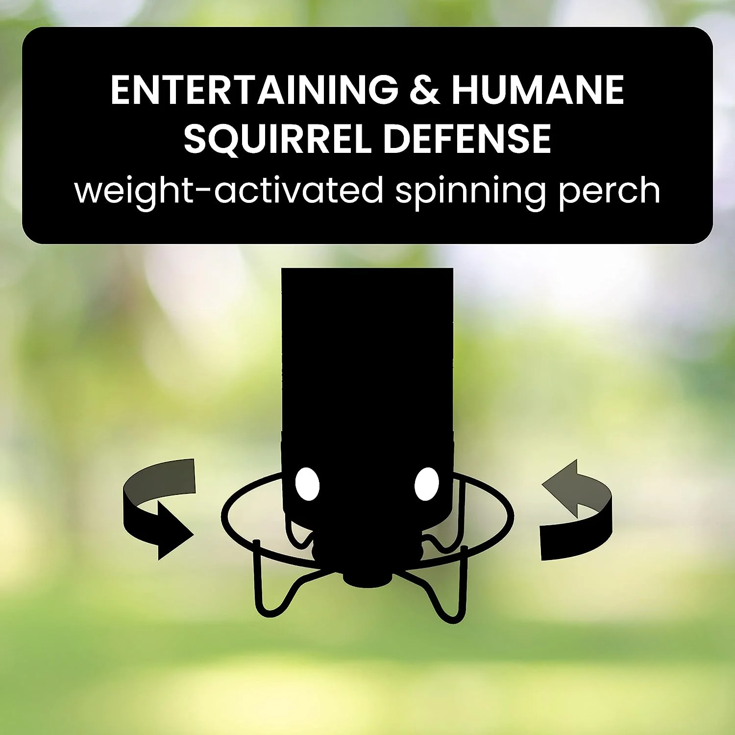 Anti-Squirrel Bird Feeder | Weight-Activated Spinning Perch Design