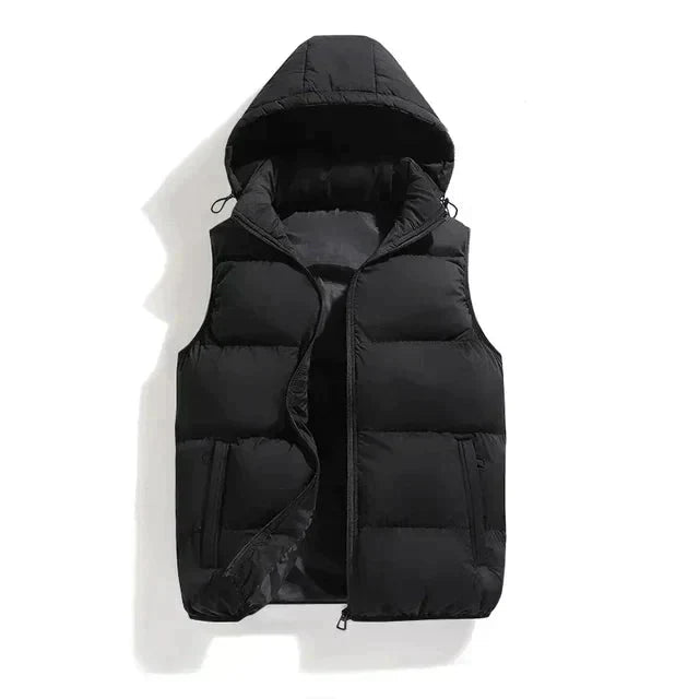Winter Puffer Vest | Hooded Quilted Design