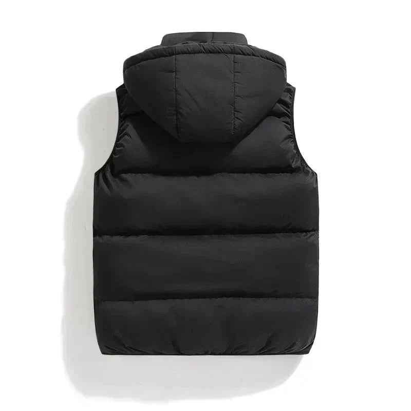 Winter Puffer Vest | Hooded Quilted Design