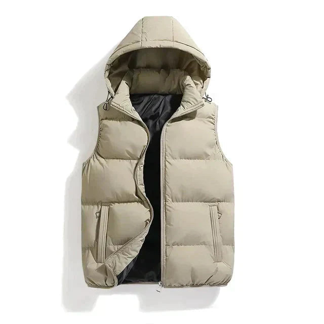 Winter Puffer Vest | Hooded Quilted Design