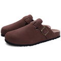 Suede Cork Mules | Arch Support Slip-On Comfort