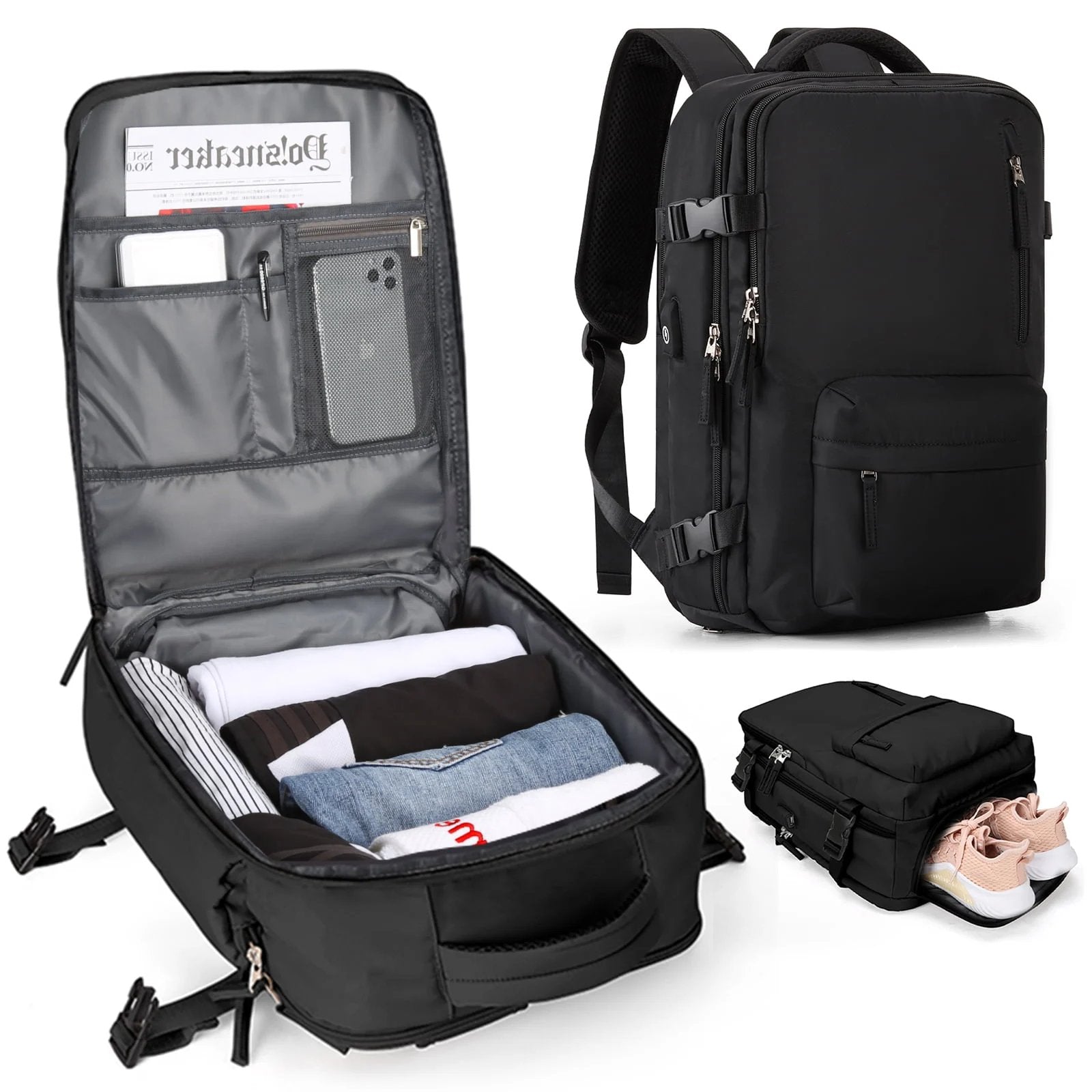 Women's Travel Backpack | USB Charging Port and Anti-Theft Design