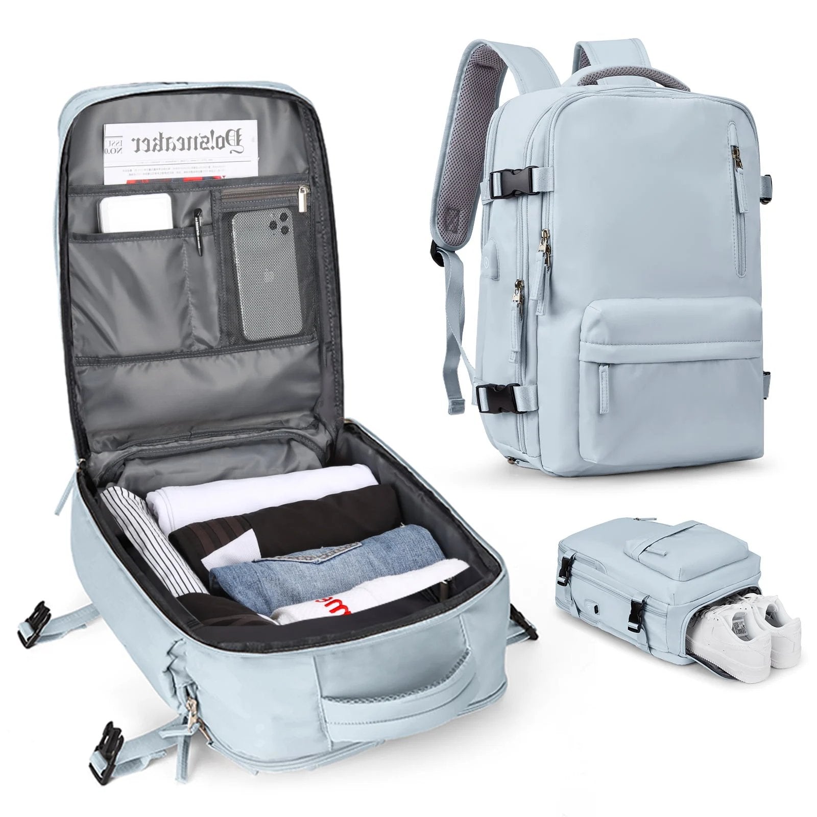 Women's Travel Backpack | USB Charging Port and Anti-Theft Design