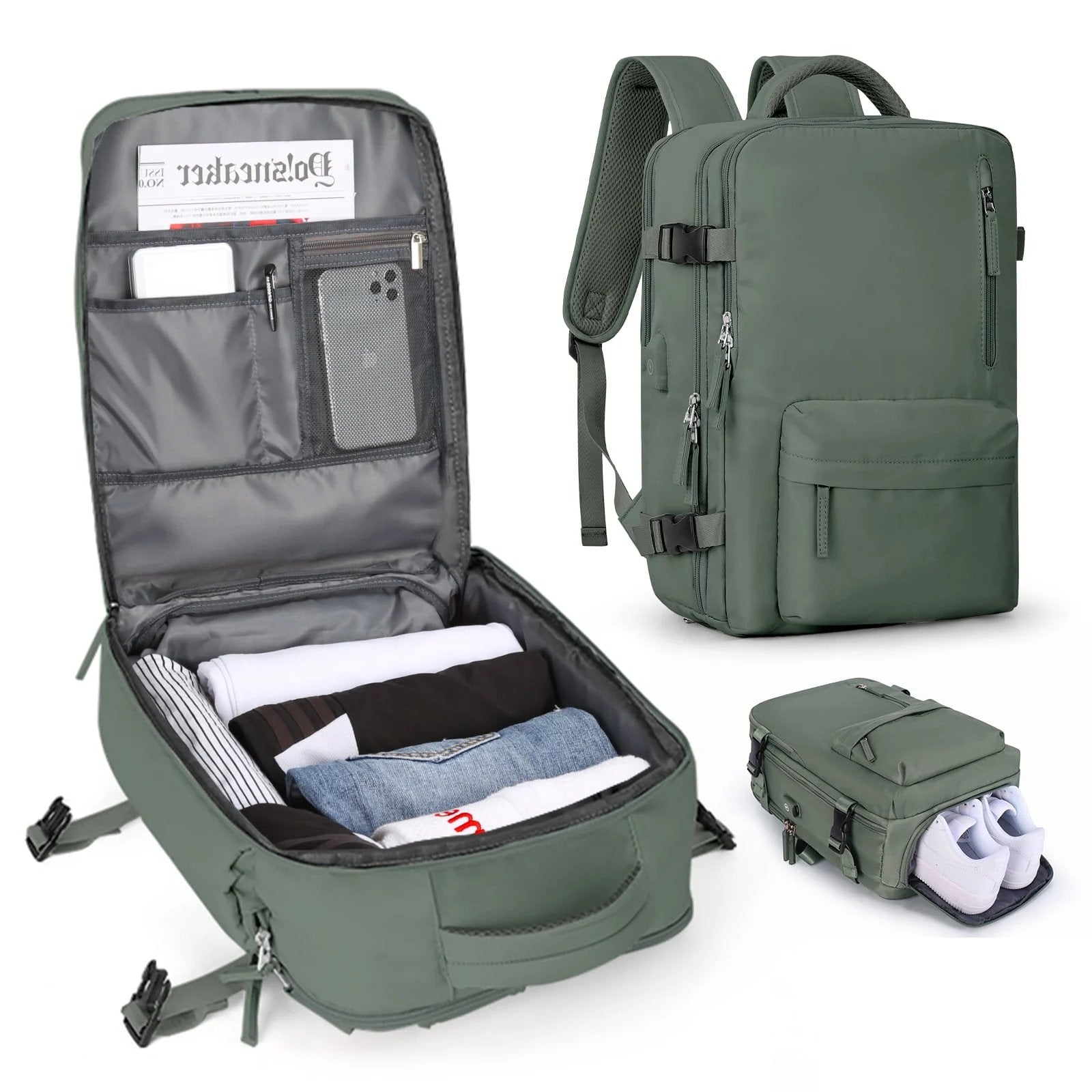 Women's Travel Backpack | USB Charging Port and Anti-Theft Design