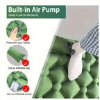 Camping Sleeping Pad | Inflatable Air Mattress with Built-in Pump