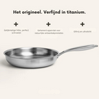 Titanium Cookware Set | Hammered Non-Stick Pan with Kitchen Utensils
