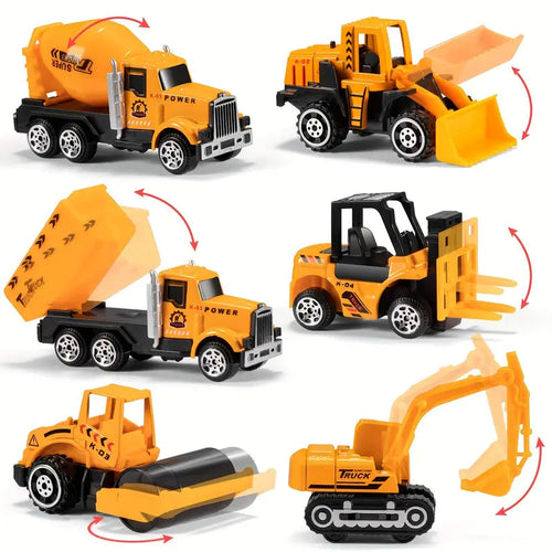 Construction Vehicle Toy Set | Interactive Play Mat And Storage Case
